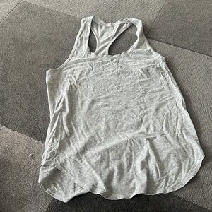 Lululemon Light Gray Racerback Pocket Tank Top - Women size 6